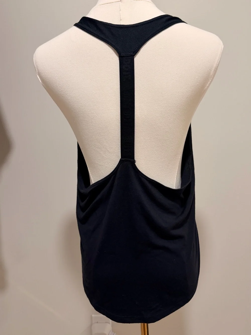 Nike Elastika Tank 2.0 Dri-FIT Black Open Back Racerback M